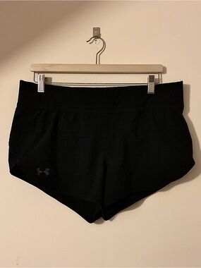 Black running shorts